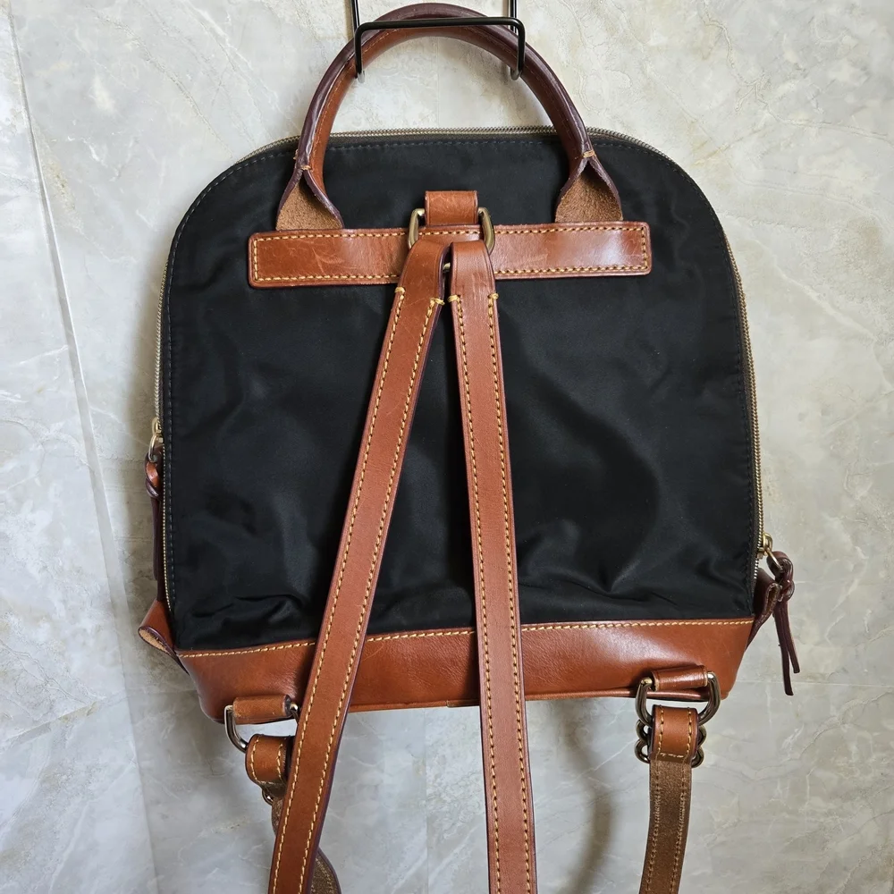 Dooney & Bourke Black and Brown Backpack - Picture 6 of 10